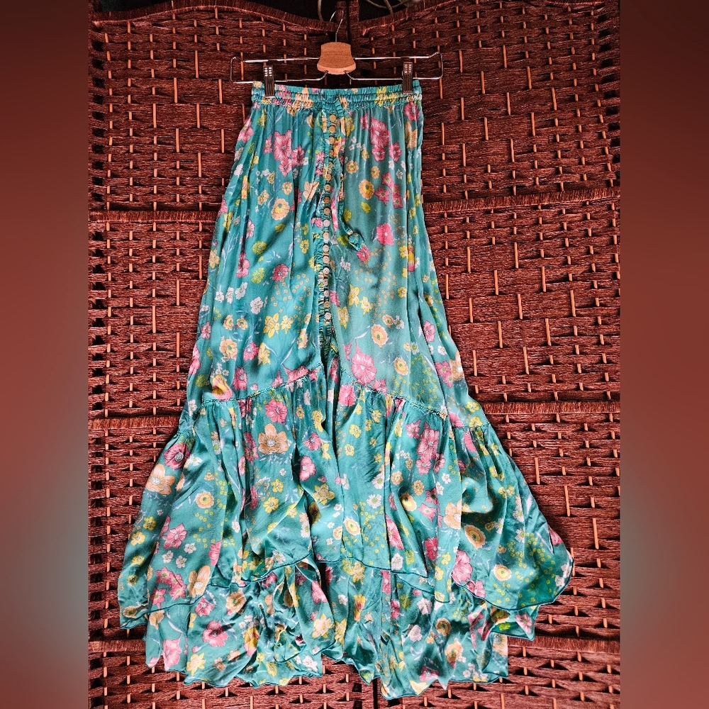 Ulu the Label turquoise maxi skirt S/M
